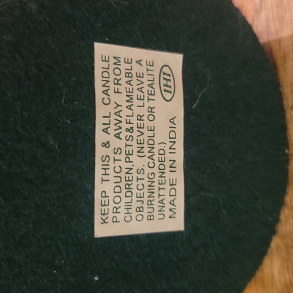 Final $! Vintage ihi India candlestick holders 2 pineapple diamond design wood - Picture 6 of 8